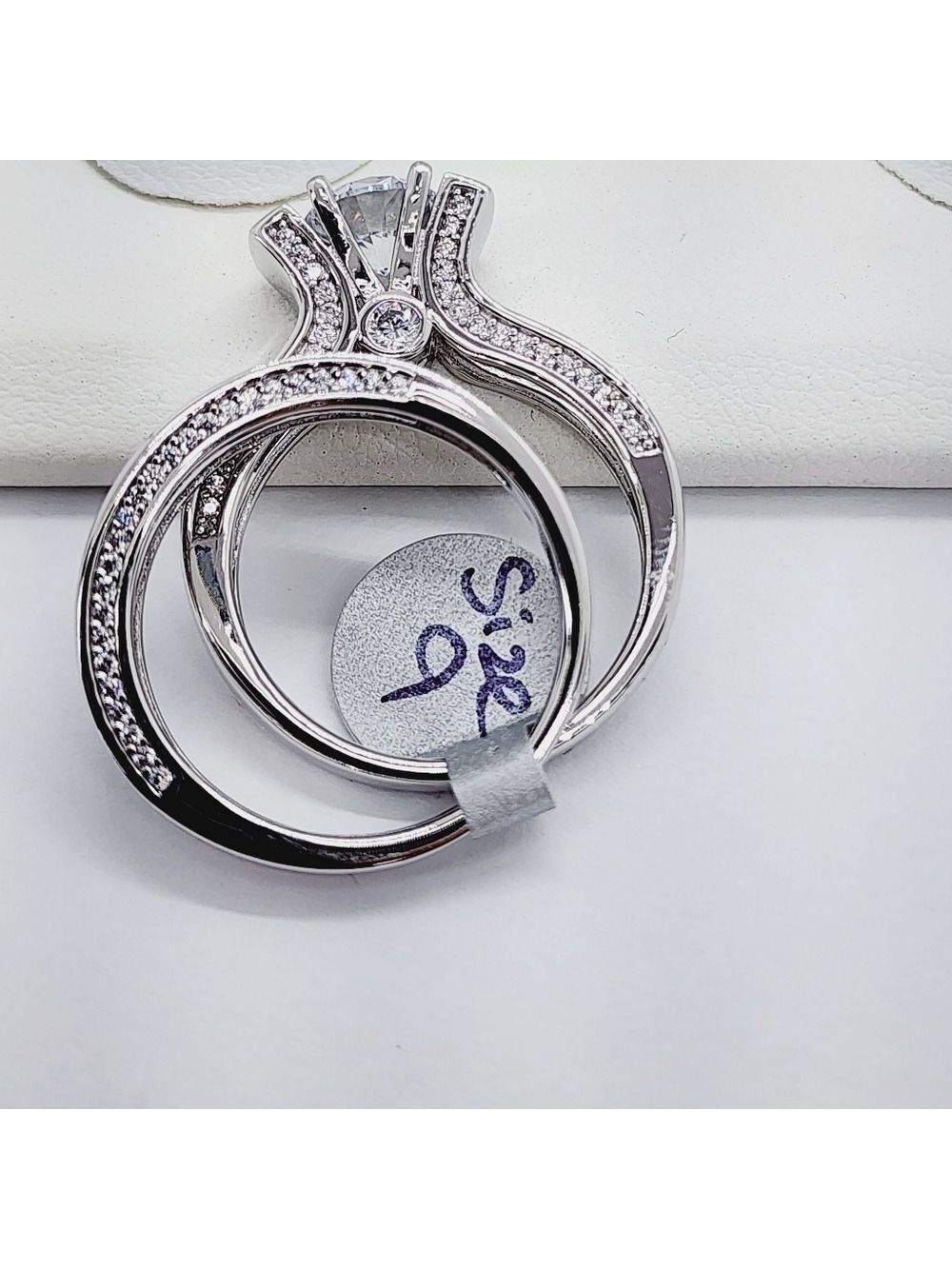 Brand New 2pcs  Sterling Silver 925 Set Ring